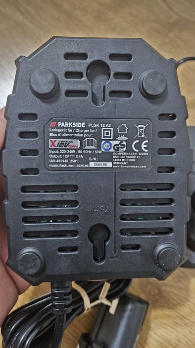 Parkside Set Acumulator 12v si Incarcator