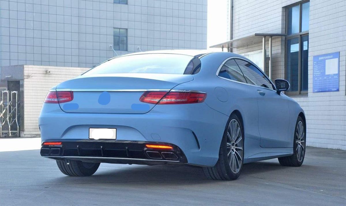 Пакет W217 C217 S63AMG броня дифузьор накрайници решетка Mercedes Face