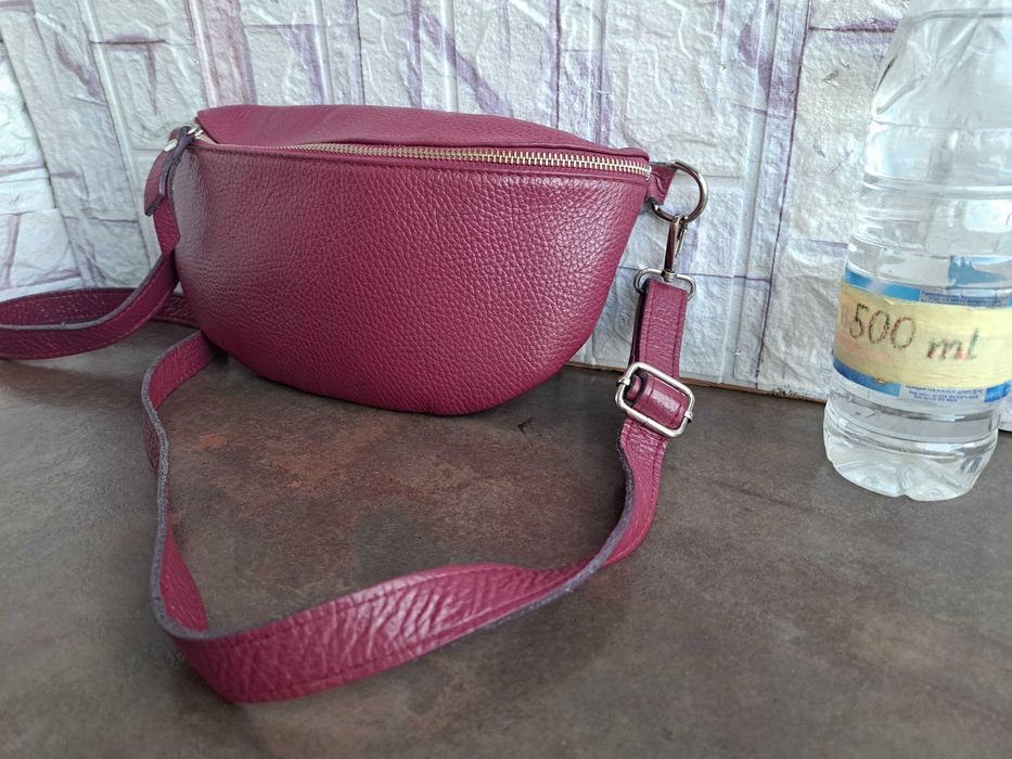 дамска чанта малка чантичка за кръста,банан,
торба-естествена кожа,