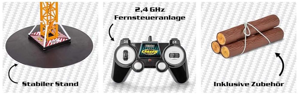 Carson 1:20 2.4G 100% RTR Строителен кран - с дистанционно управление