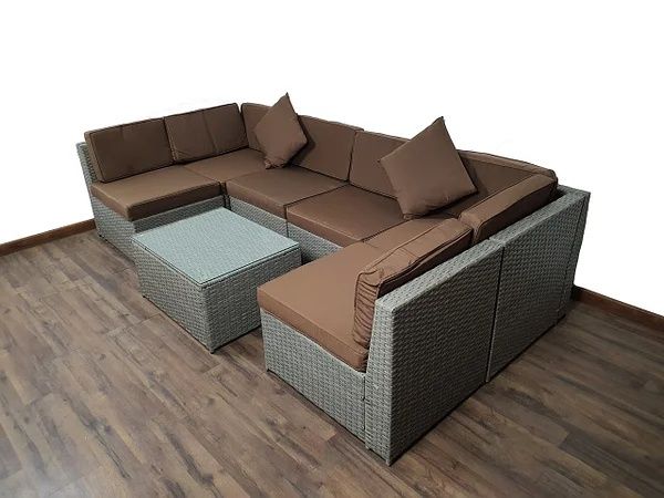 АКЦИЯ!!!  Диванный комплект мебель из ротанга с журнальным столиком