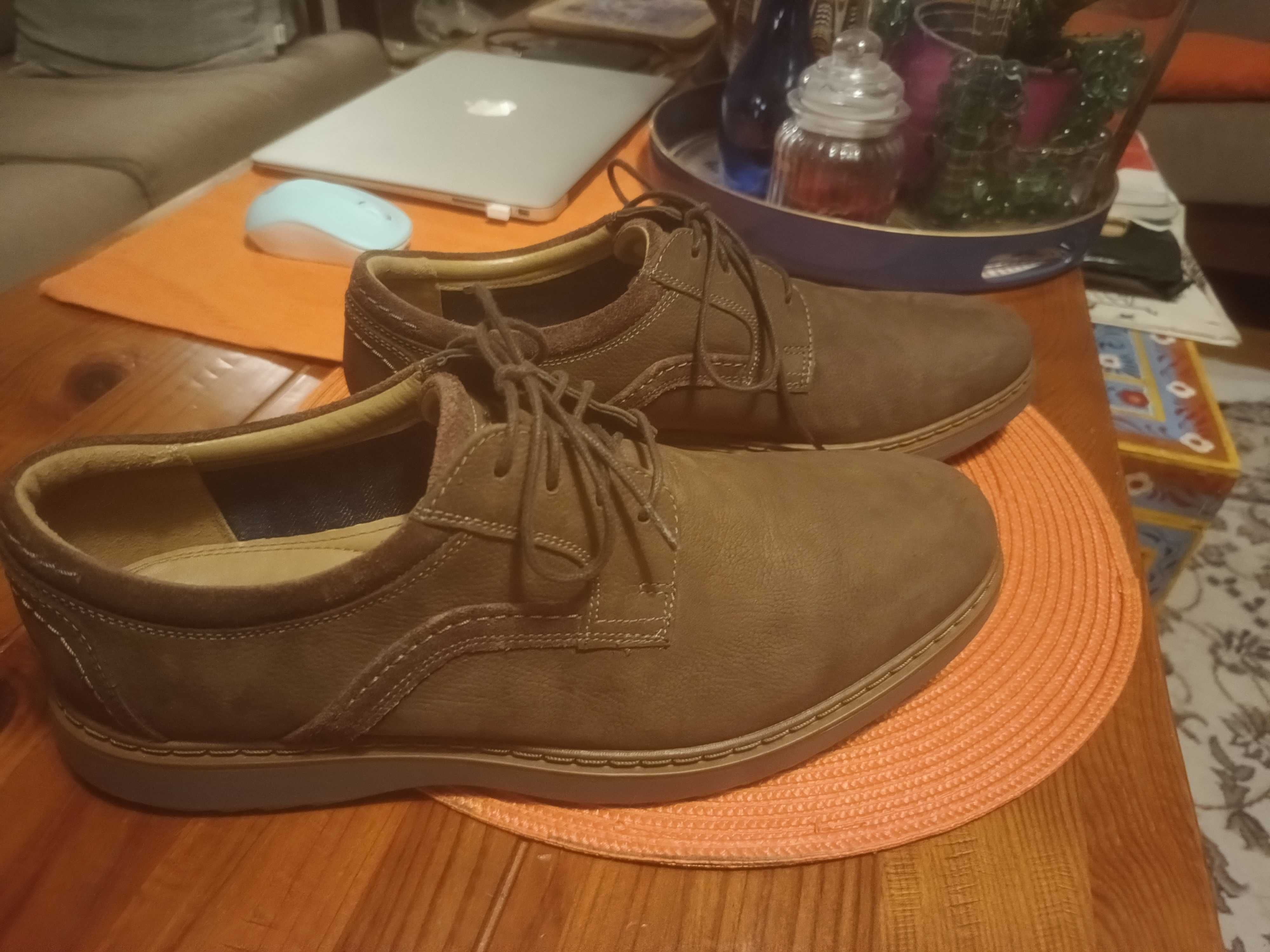 Мъжки обувки Clarks, размер 43, естествена кожа.