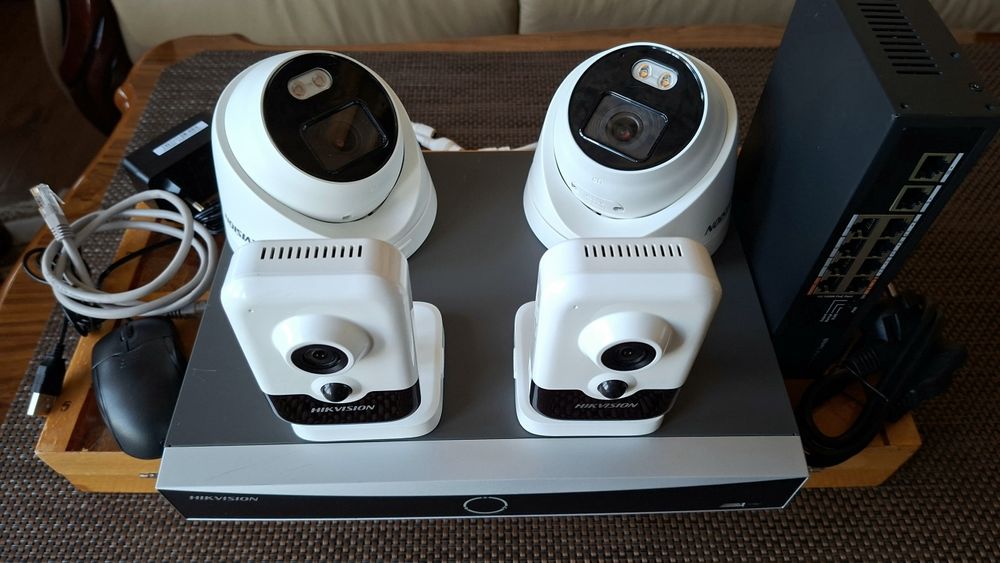 Цифровая система видеонаблюдения DS 7604NXI-K1 в полном комплектации