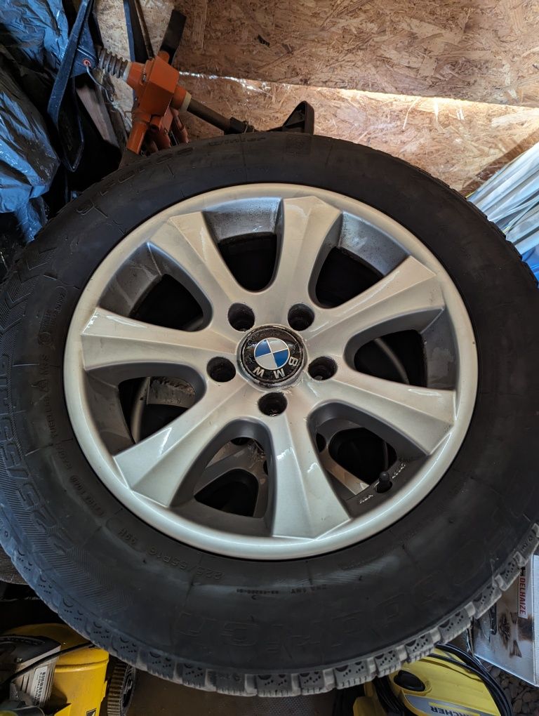 Roti complete BMW 5x120 ET20 R16 cauciucuri iarna BFGoodrich