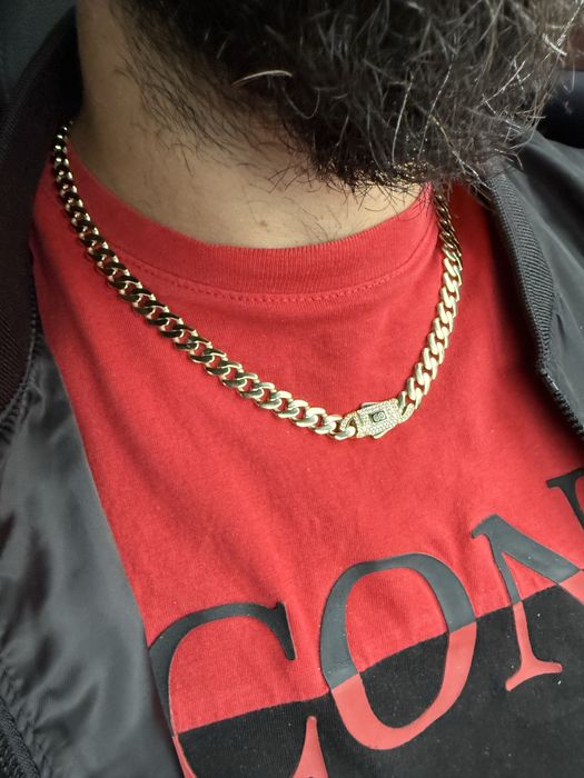 Lant aur 14k cuban monaco