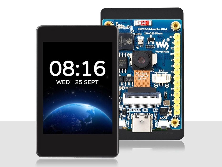 Vand placuta ESP32-S3, display touch 2 inch, modul camera OV5640 5MP
