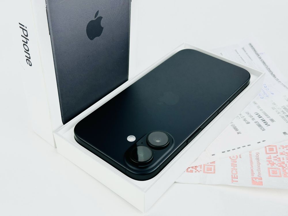 НОВ! Apple iPhone 16 128GB Black 2г. Гаранция!