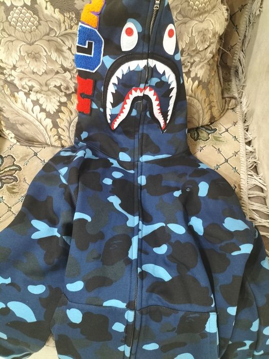 Кофта Bape blue Размері:L