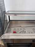 Bain marie cald cu vitrina sticla
