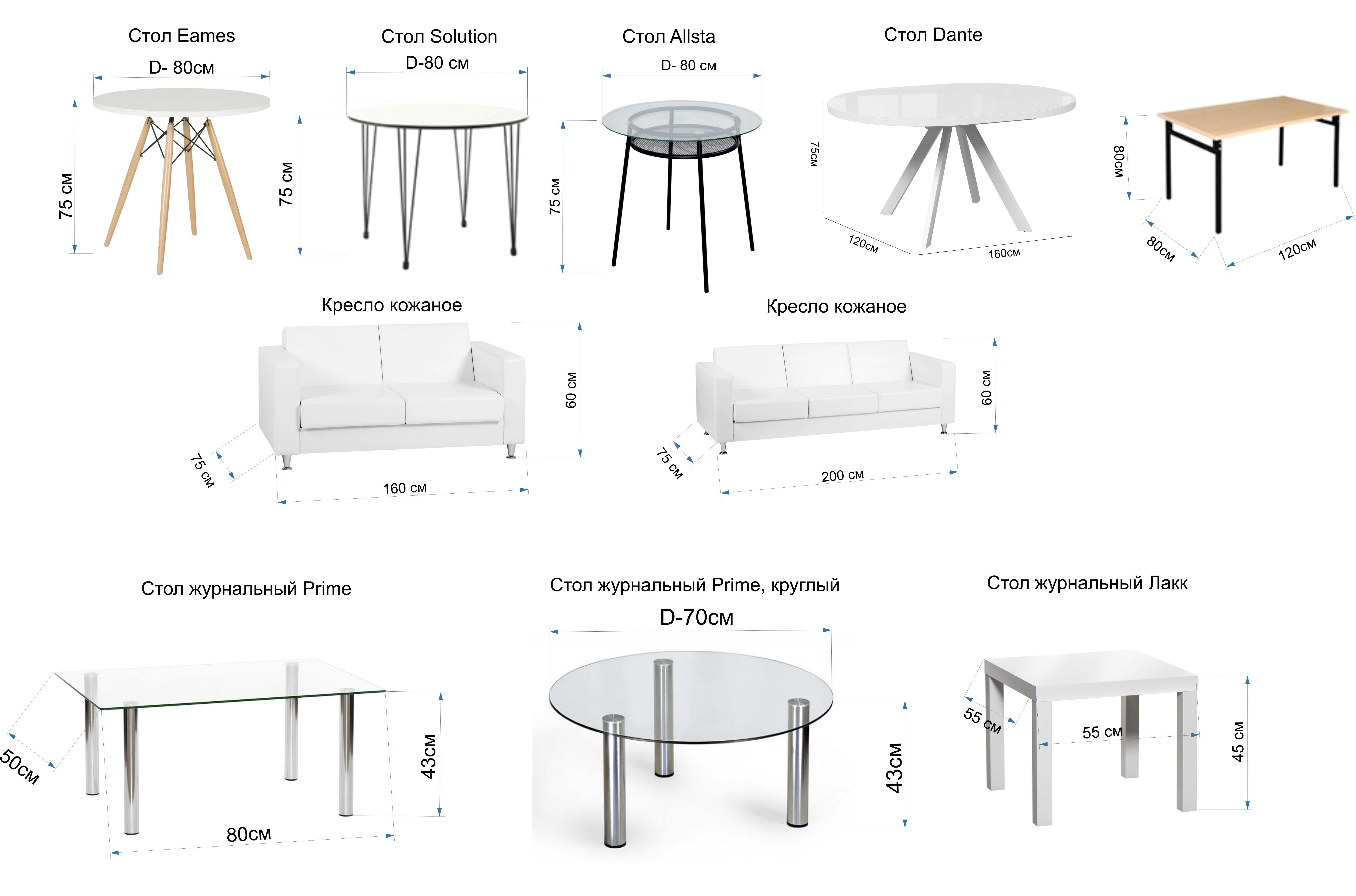 Аренда мебели для мероприятий(столы, стулья, диваны, кресла)