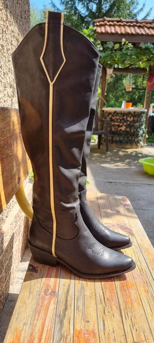 Дамски каубойски ботуши 38 номер