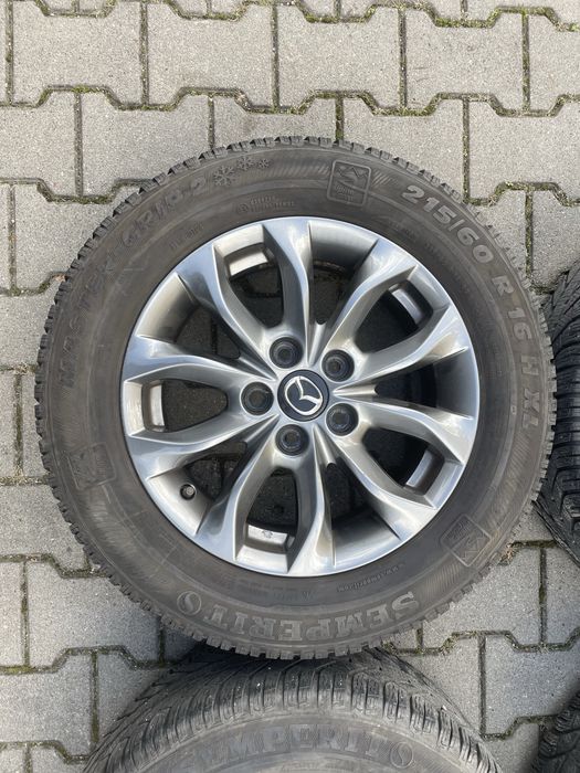 Jante originale Mazda CX-3, 5x114.3 + anvelope iarna 215/60R16
