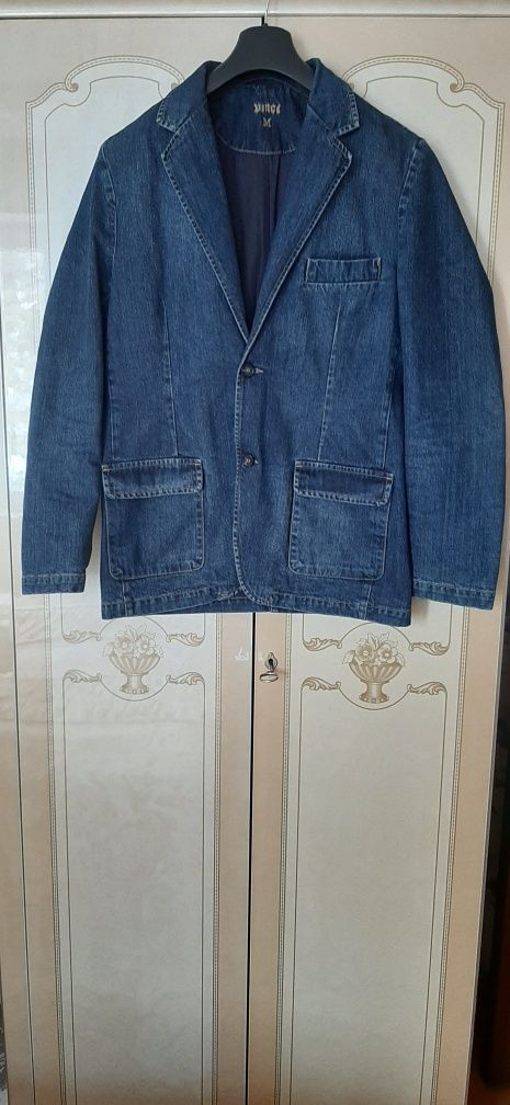 Мужской пиджак джинсовый