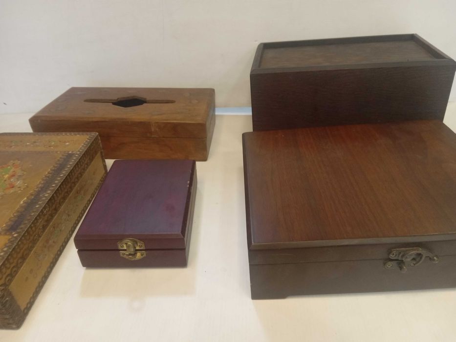 Дървени кутии за съхранение