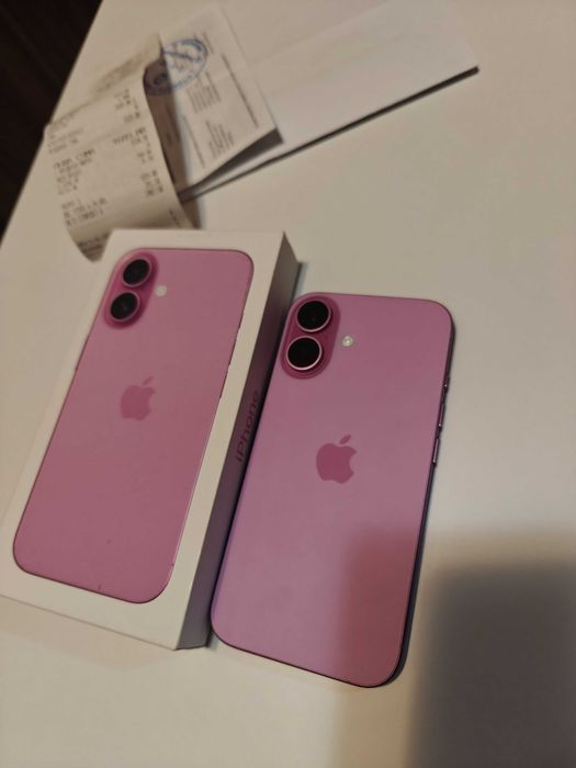 iPhone 16, розов, 128GB, батерия 100%, гаранция до 24.05.2026