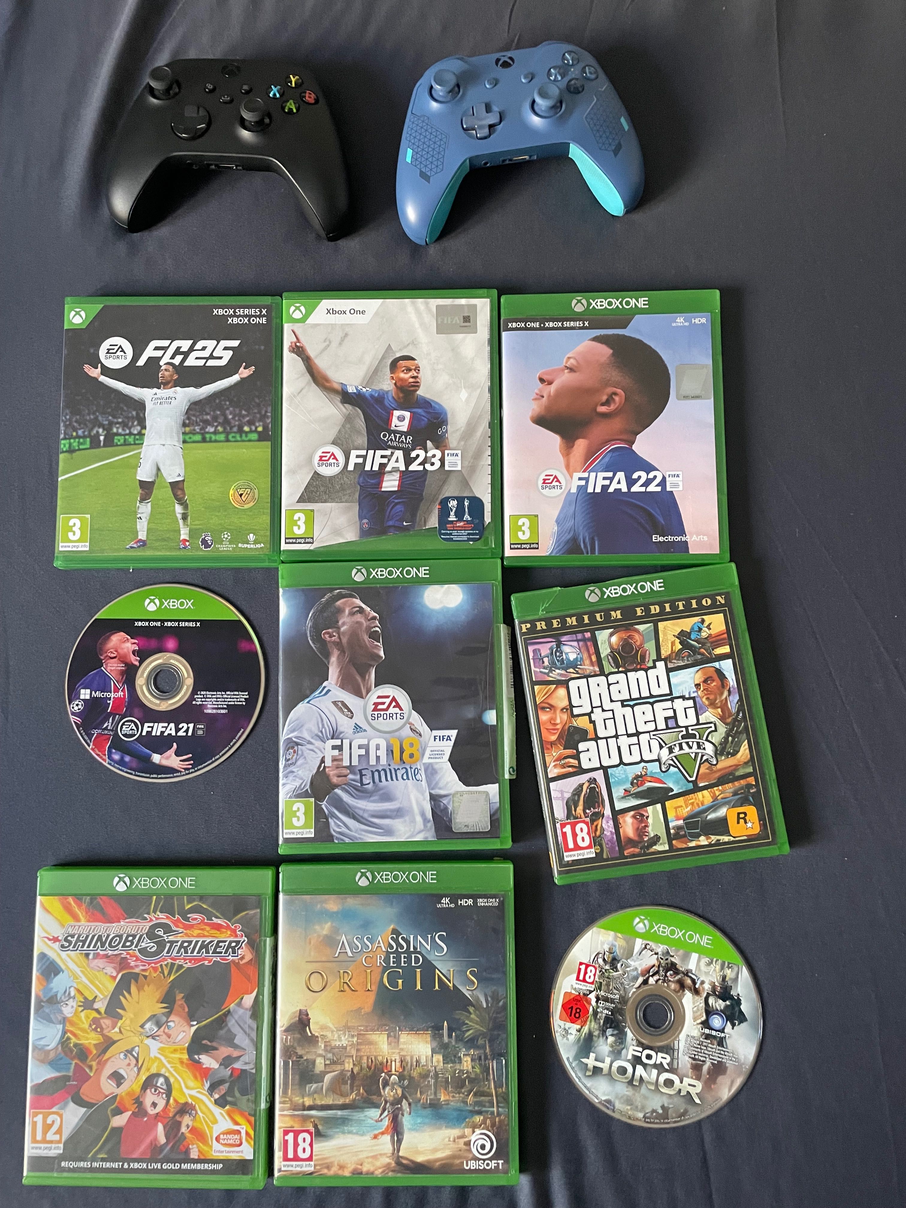 2 controllere + jocuri de xbox, se vând si separat