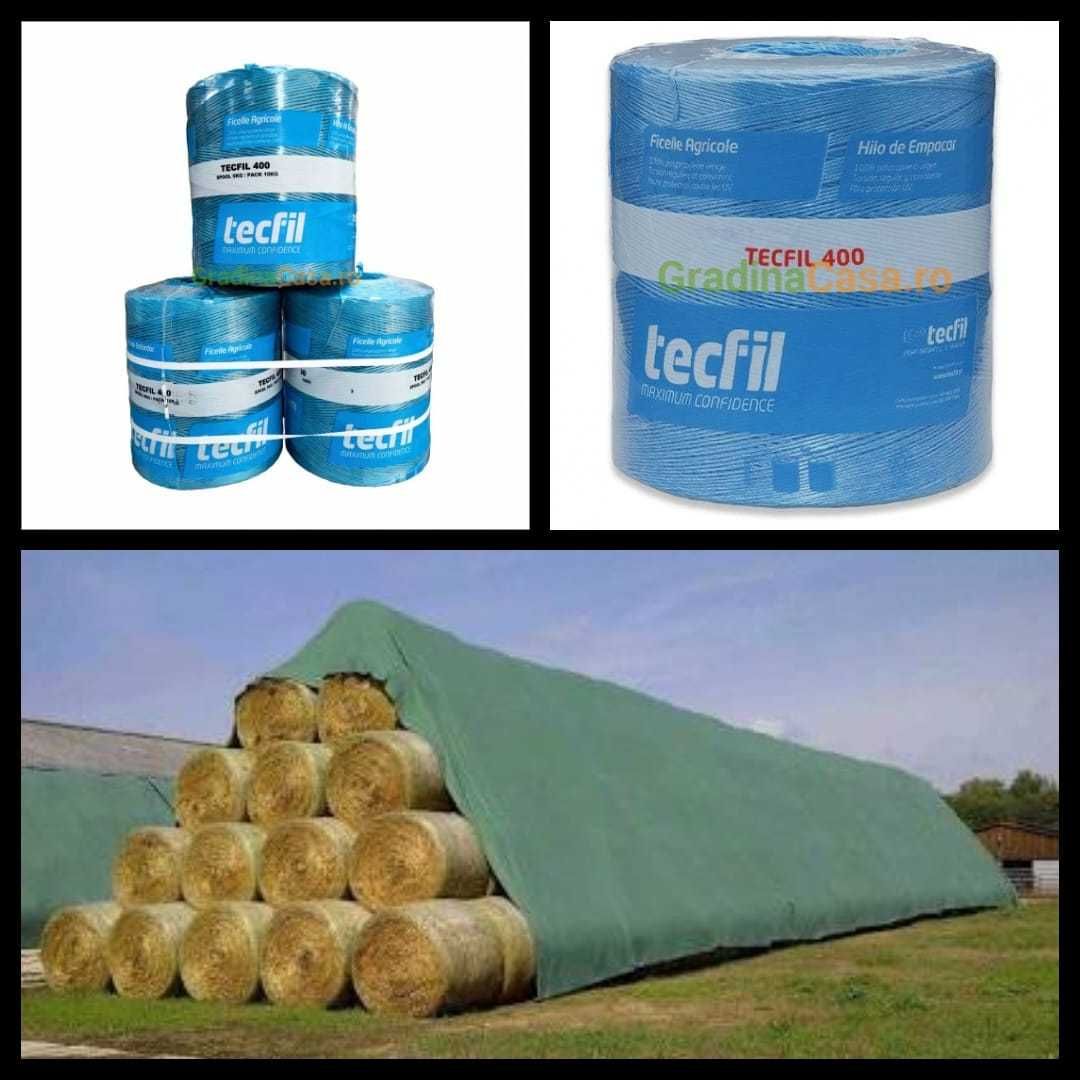 Oferata! Prelata + Sfoară de Legat Baloții Tecfil 400/750  LUNGIME: 17