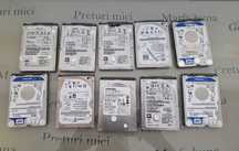 Lot format din 10 hdd-uri de 500 GB SLIM pt laptop(2.5 SATA)