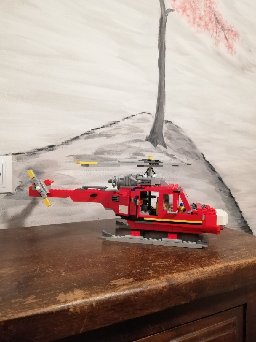Lego 6752 creator, хеликоптер, пожарна кола