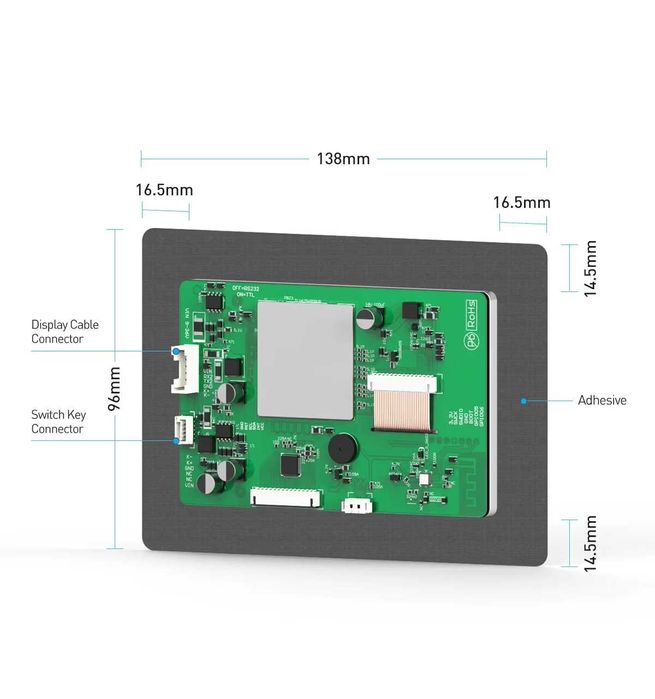 Display BMS JK Toucscreen V19 interfata UART suporta paralelizare