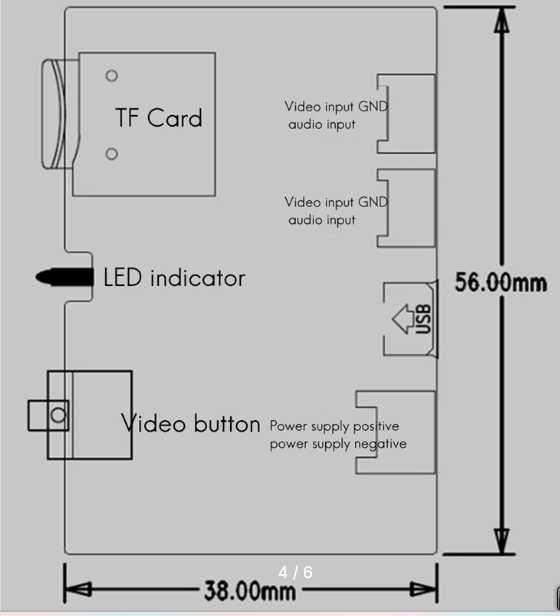 Видеорегистратор Micro-Type  HD FPV DVR