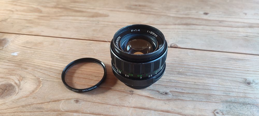 Pentru colecție obiectiv foto Revueflex 55 1.4