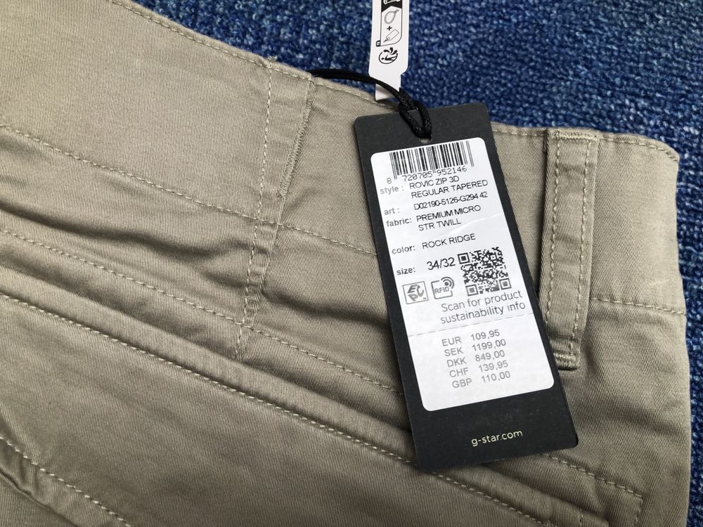 G-Star RAW Rovic 3D Tapered Pants ОРИГИНАЛНИ мъжки карго панталони 34