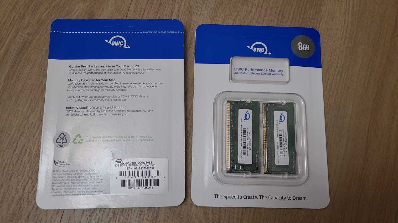 sodim 8GB OWC Memory Upgrade Kit ,iMac Retina 5K Display (Late 2015)