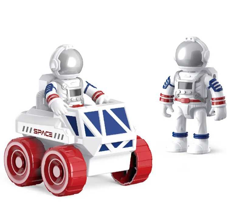 Set Cosmic de Explorare 3 in 1, Racheta Spatiala, Rover si 2Astronauti