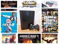 Playstation 3 super Slim с 42 игри и 3 месеца гаранция