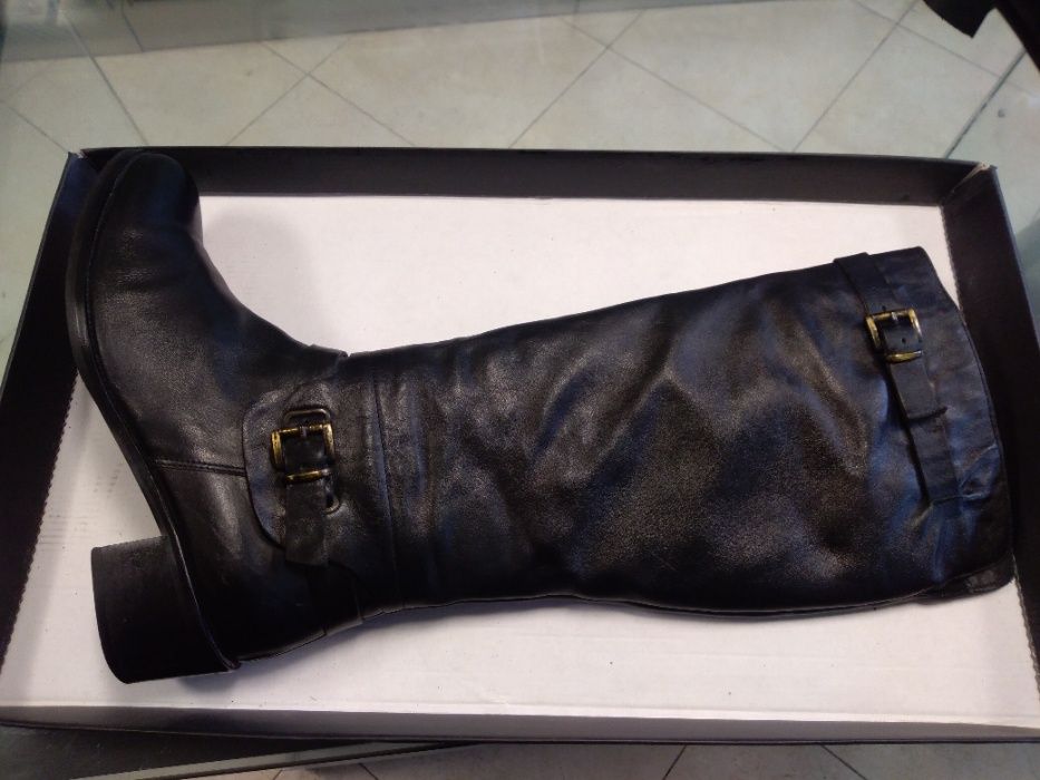 Зимни ботуши естествена кожа (размер 40, ток 4,5 см)