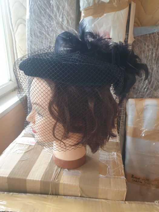 Pălărie neagră catifea