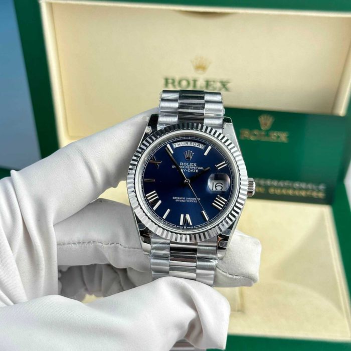 Rolex day-date 40mm сребро/