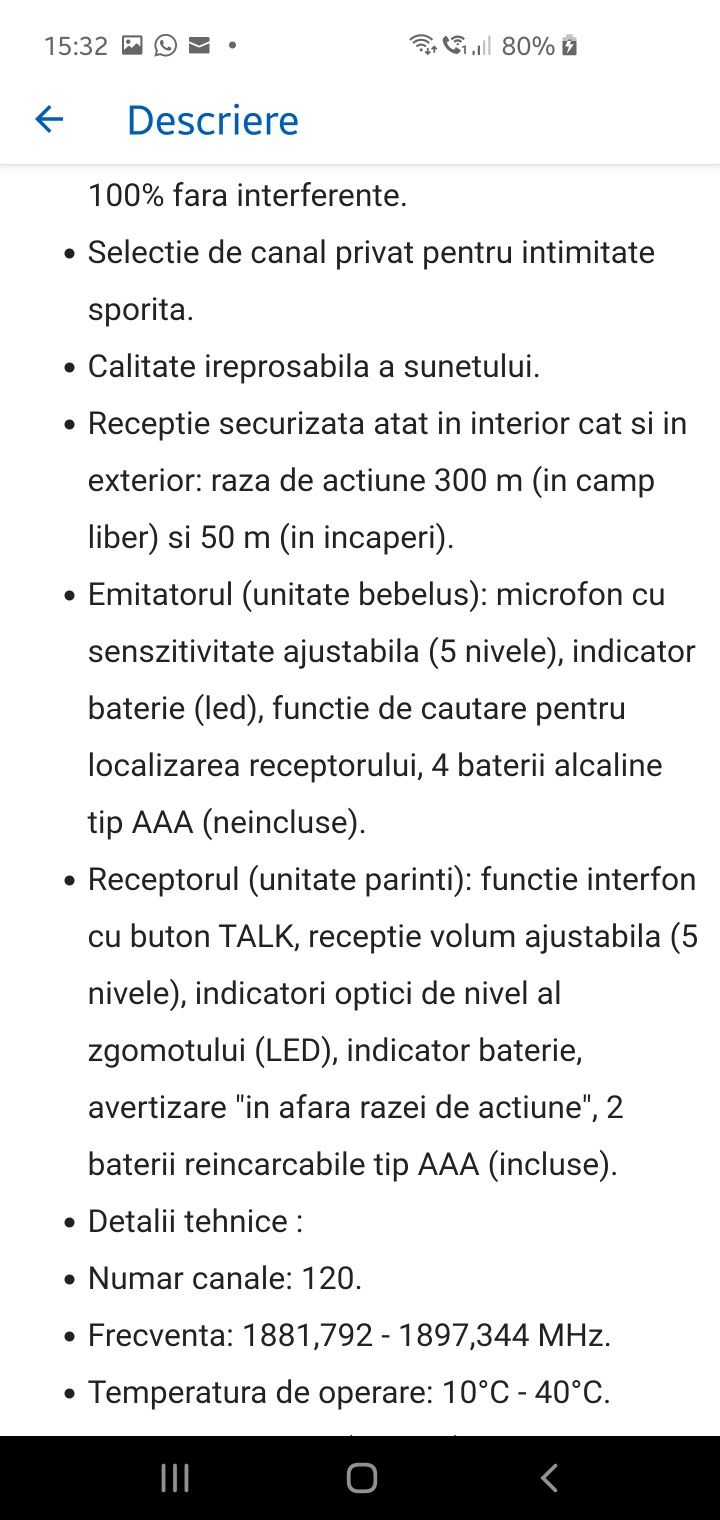 Monitor bebe nuk eco control dect 266