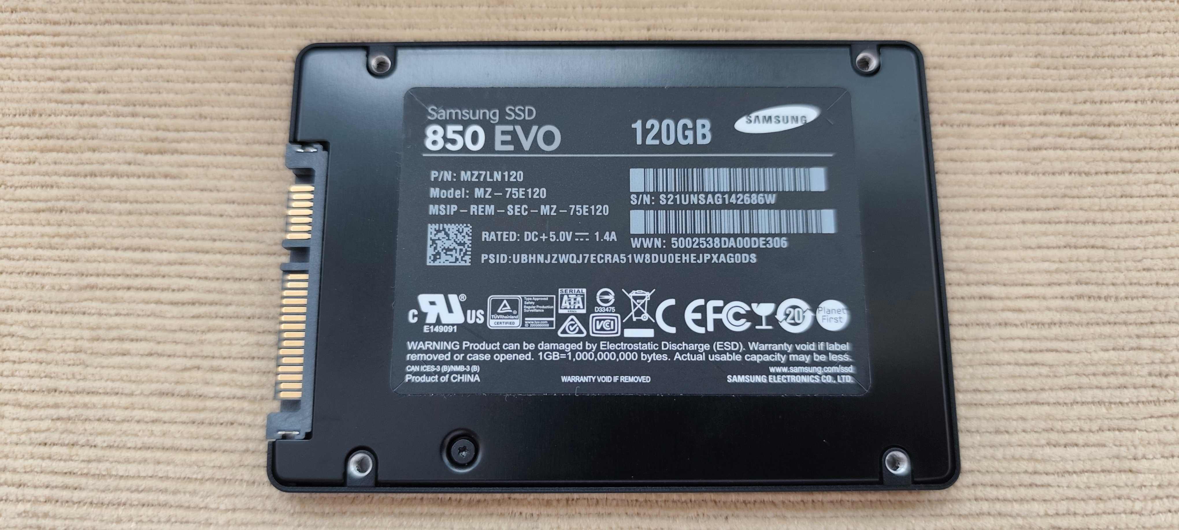 Samsung SSD 850 EVO 120GB 2.5 inch