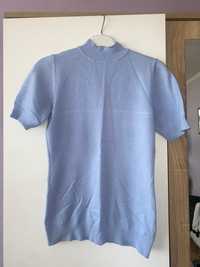 Памучна тениска в бебешко синьо