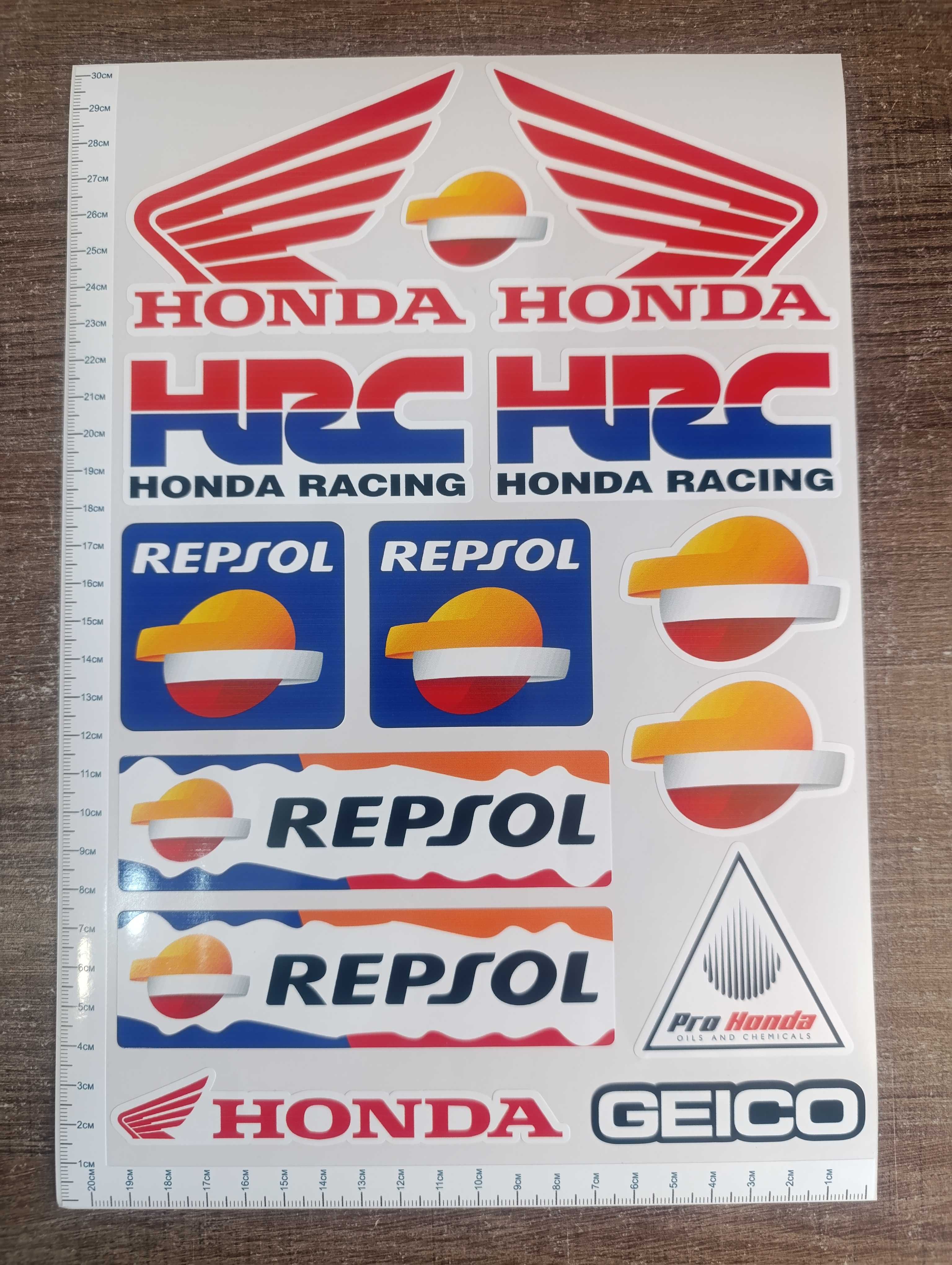 Стикери за Мотор Хонда HRC Repsol Geico Honda