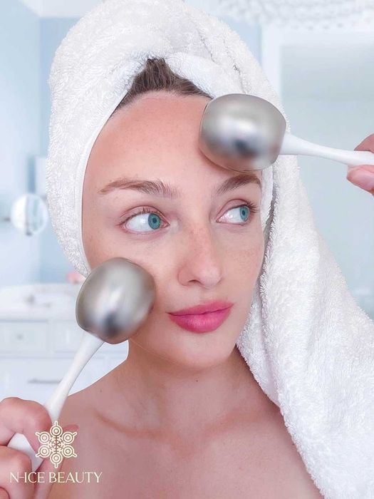 N-Ice Beauty Ice Globes масаж на лице за премахване на подпухналостта