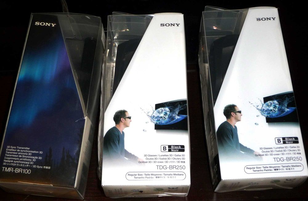 Продавам 3D очила Sony TDG-BR250 + трансмитер TMR-BR100