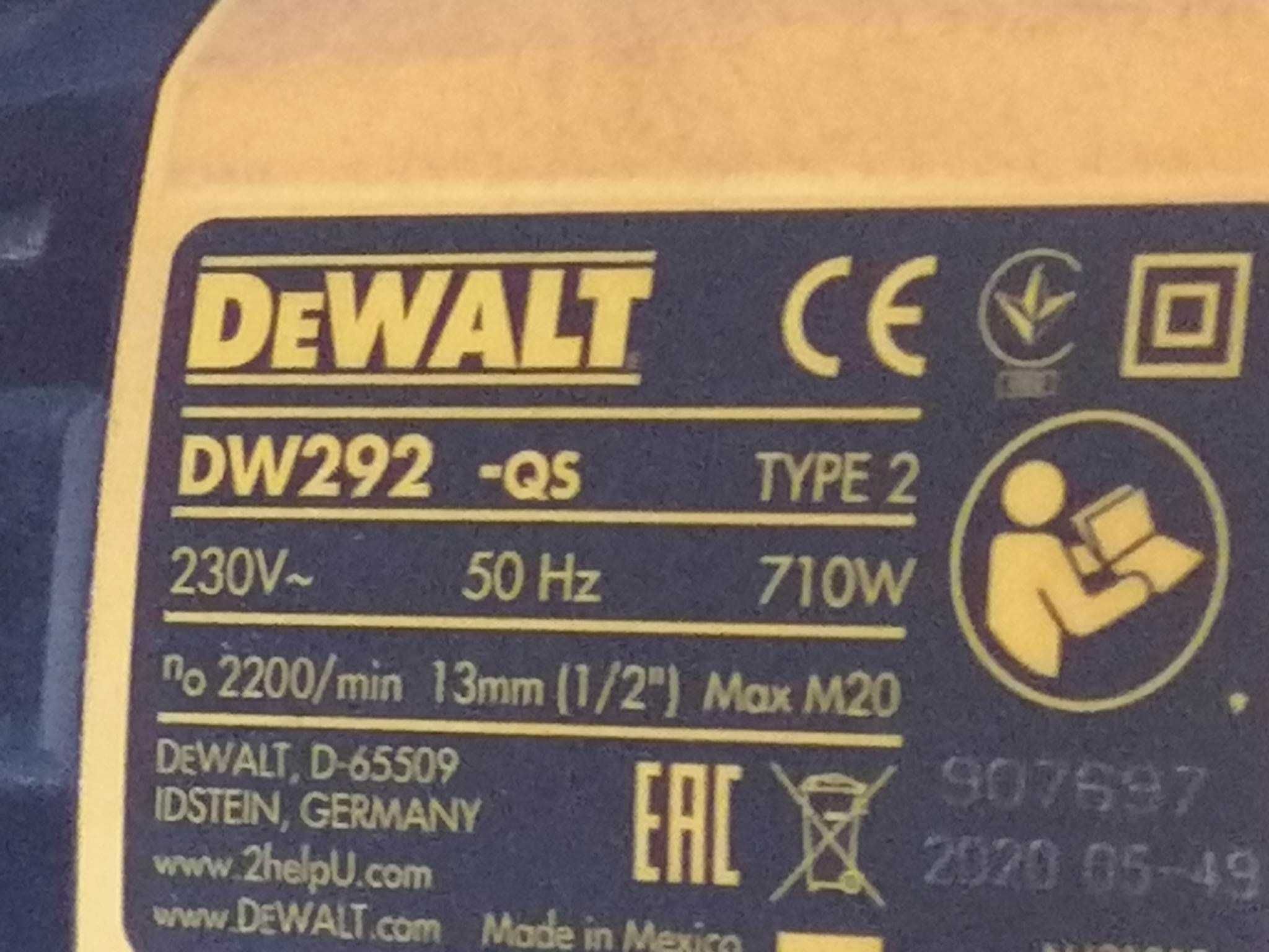Masina de insurubat cu impact DeWalt DW292 QS