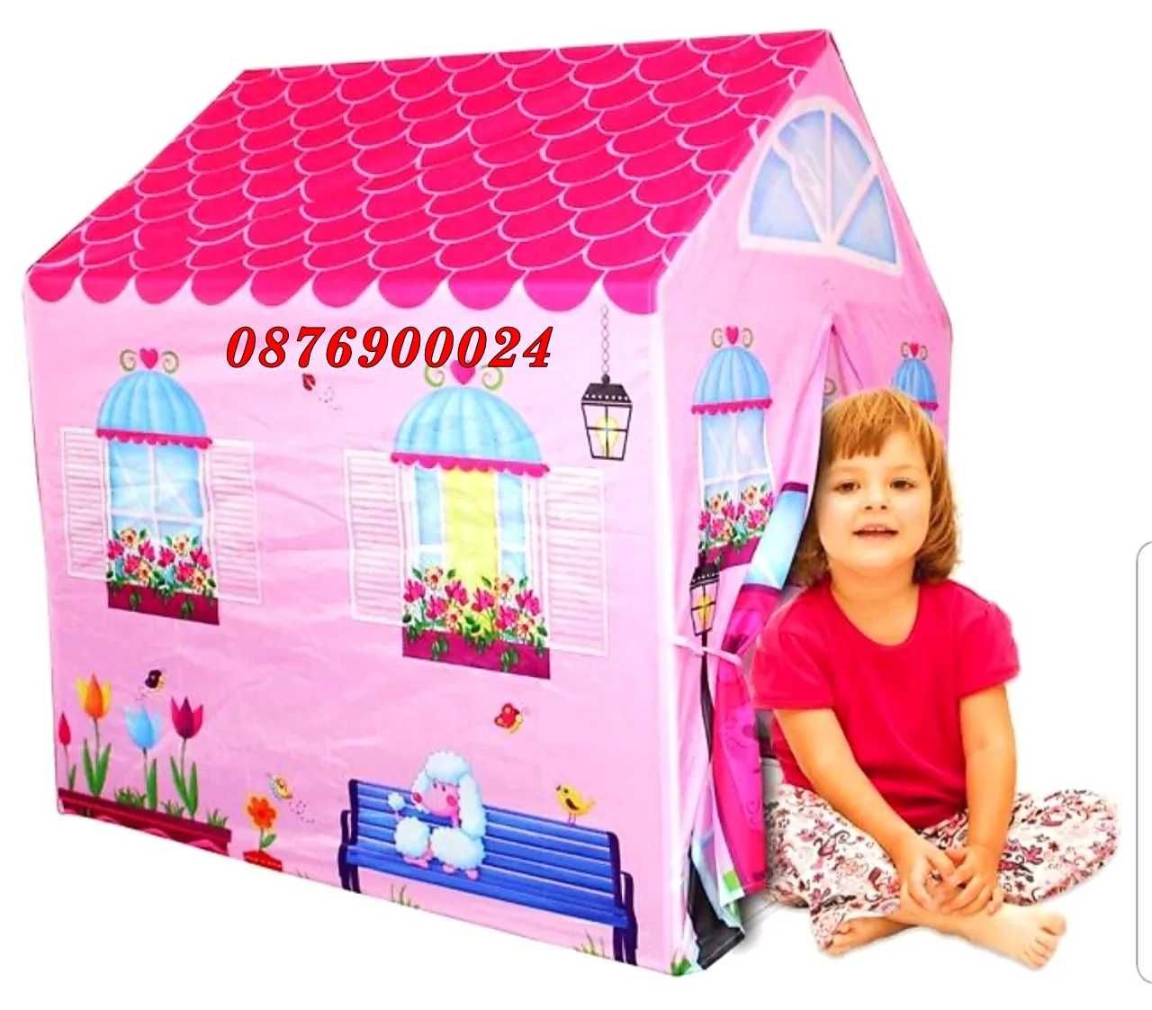 ПРОМО! Детскa палатка Къща Замък за игра НАЛИЧНИ 6 модела