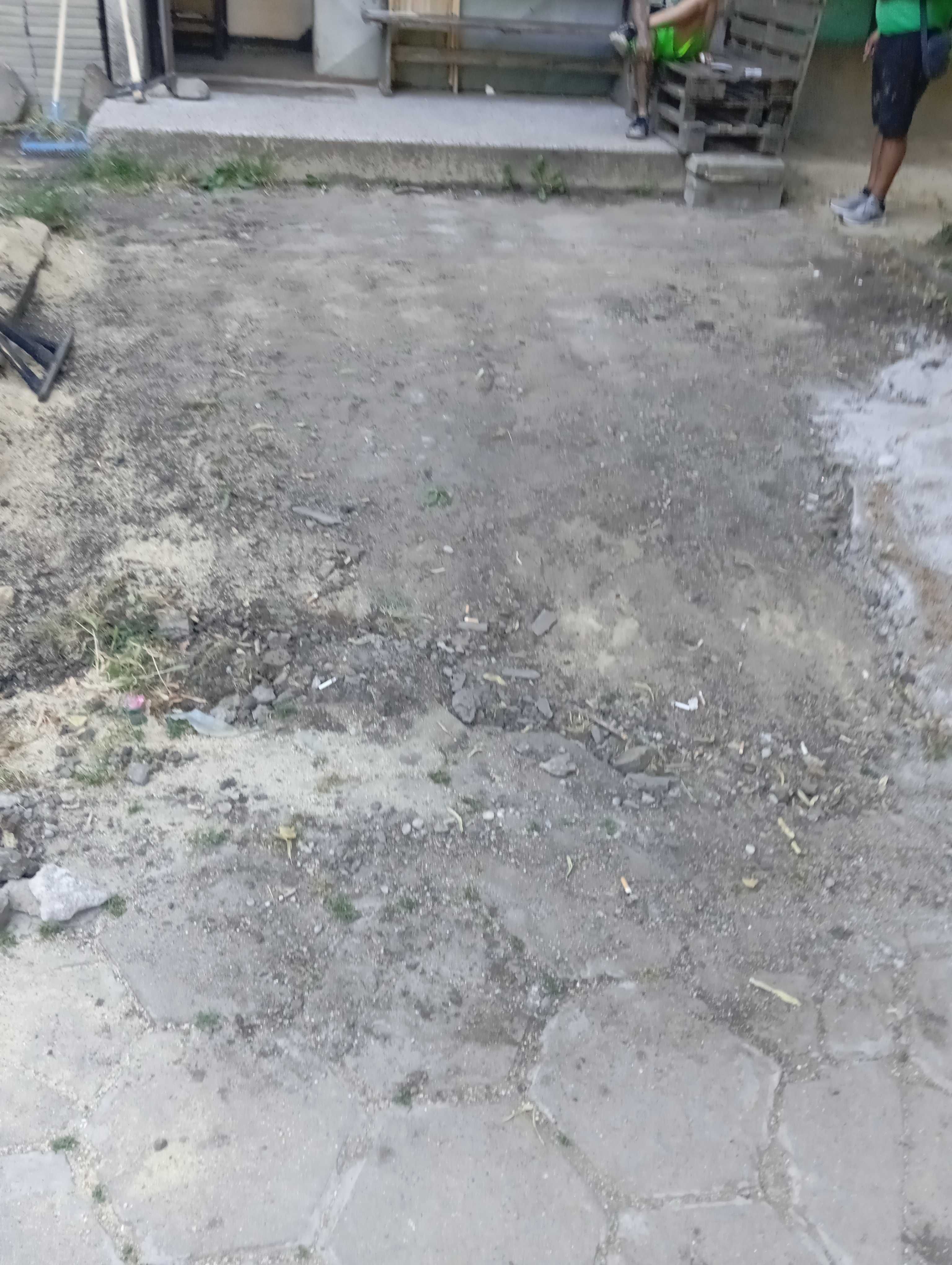 Полагане на паваж, полагане на асфалт, полагане на бордюри