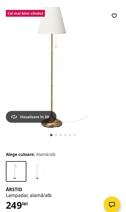Lampadar Arstid Ikea