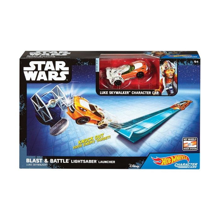 Промоция ! Комплект изстрелвачка HOT WHEELS и количка STAR WARS