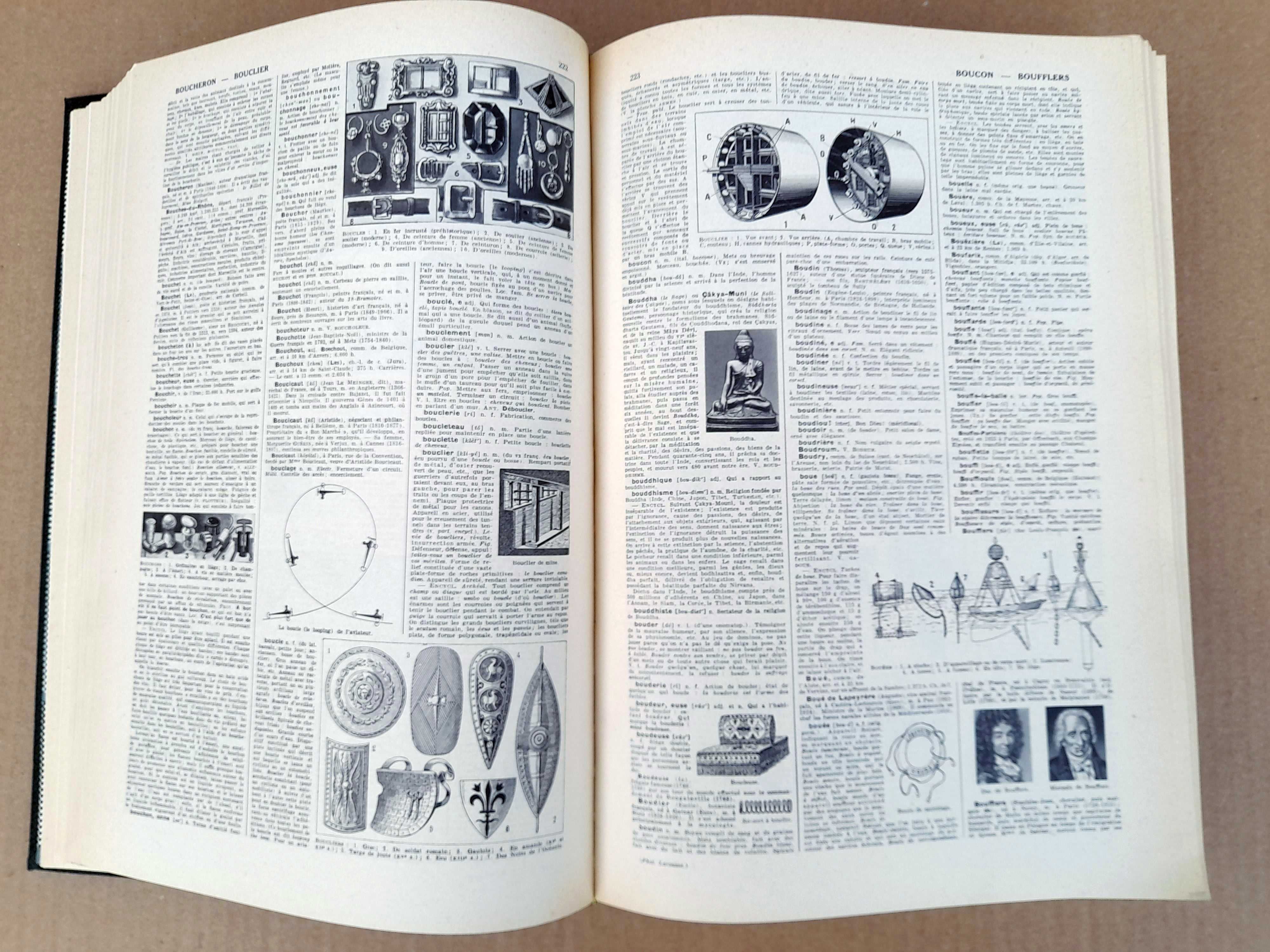 Dictionar enciclopedic Larousse Universal, 2 vol, 1948, stare f. buna