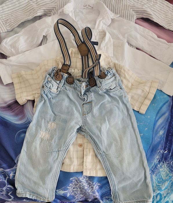 Camasi bebelusi+ pantaloni denim