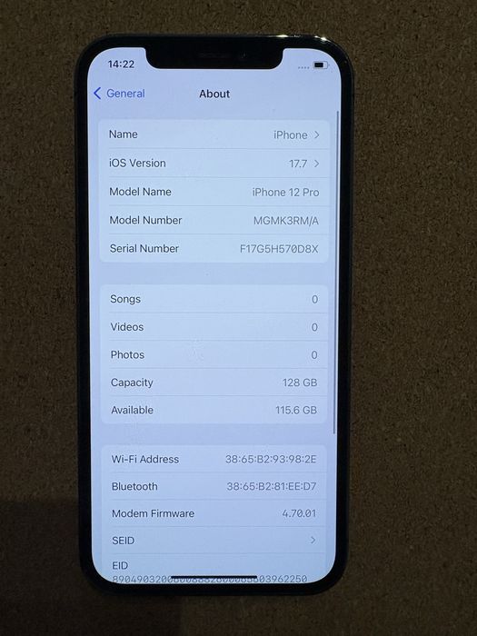 Iphone 12 Pro 128 Gb ID-XXL2637