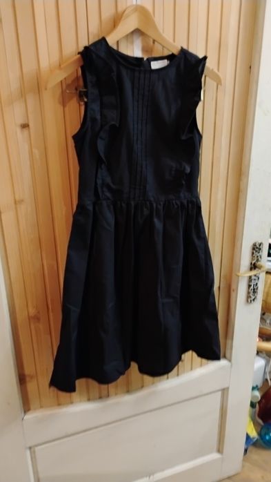 Rochie 146 152 nouă 11 12 ani sarafan școală bleumarin fete primăvară