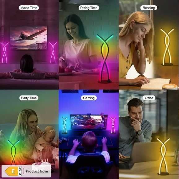 Lampa LED multiple culori pe USB