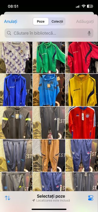 Echipamente sportive 19 ron buc stok mare